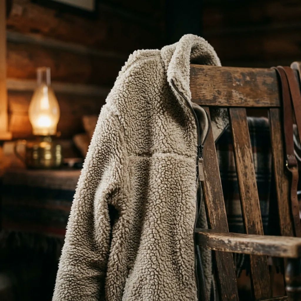 Editorial study of fleece for the QuarterMaster weather the road cabinet.