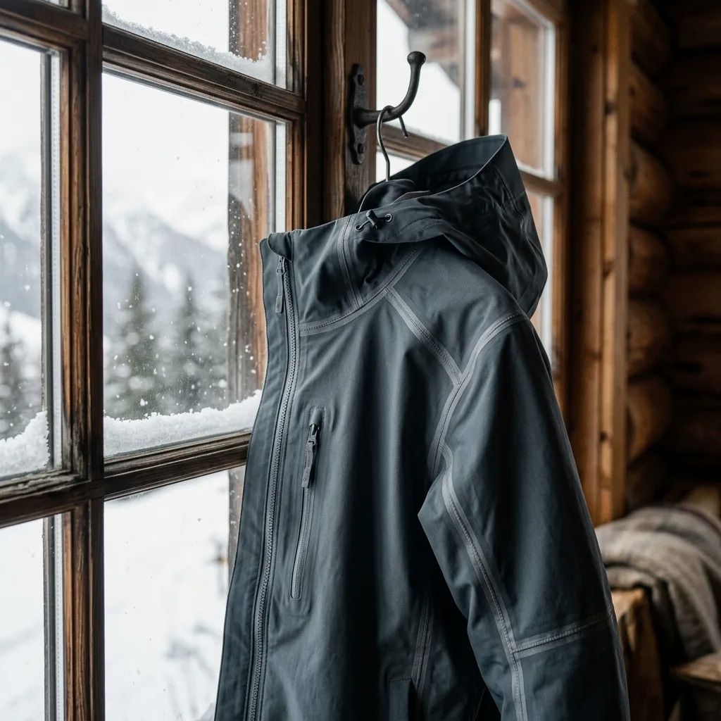 Editorial study of snow shell for the QuarterMaster weather the road cabinet.