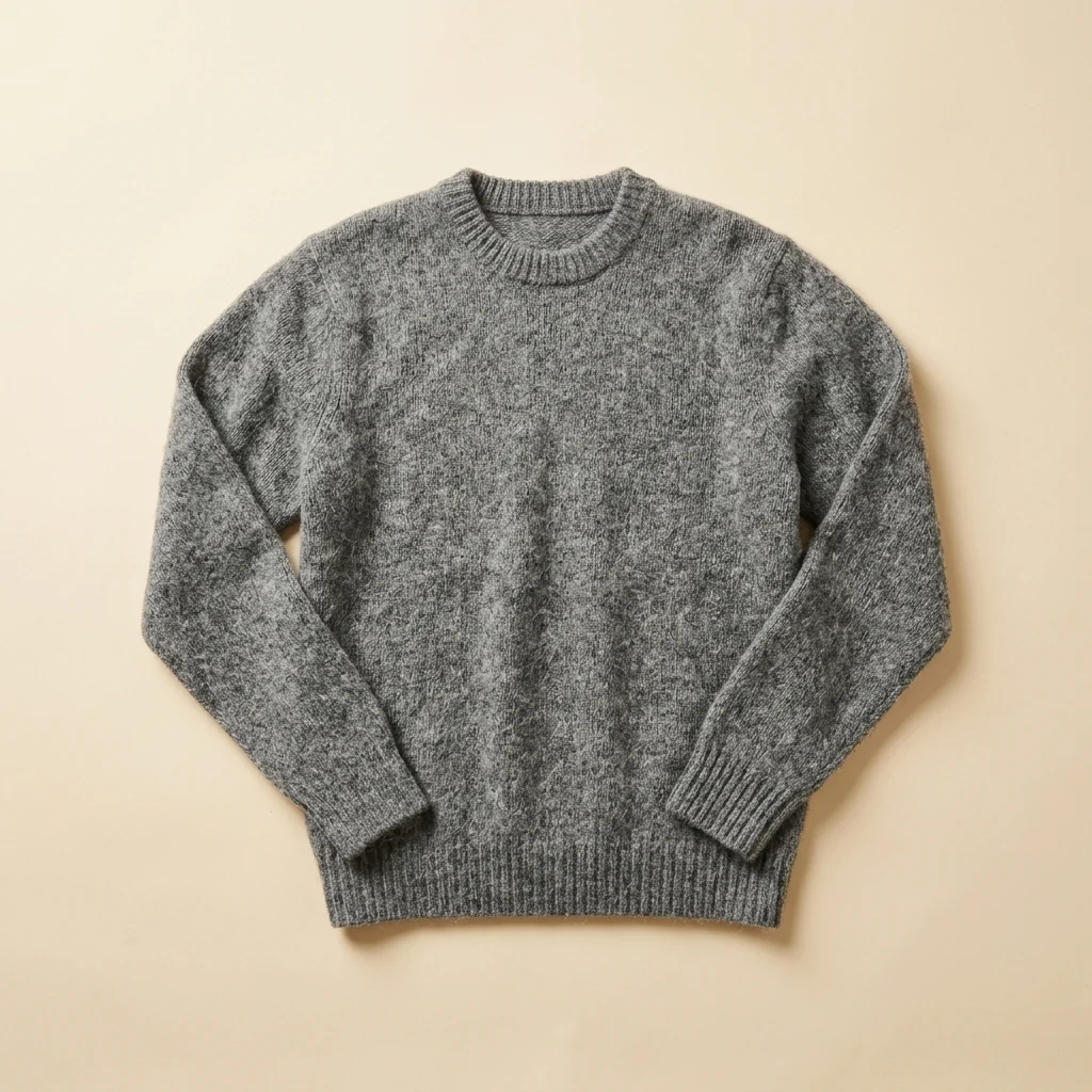 Shetland crewneck — Wool crew
