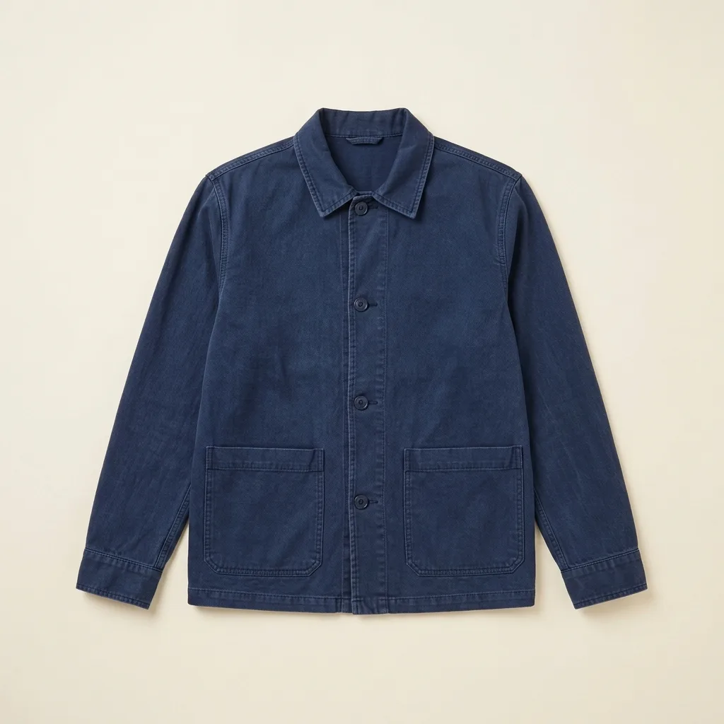 Washed cotton chore shirt product photo